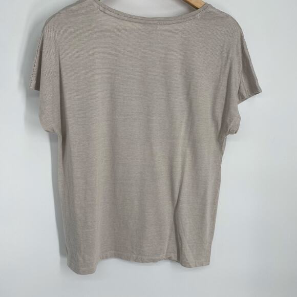 Chico’s Top Women’s Medium Tropical Palm Leaf Beaded Sequins Coastal Resortwear - Picture 2 of 8